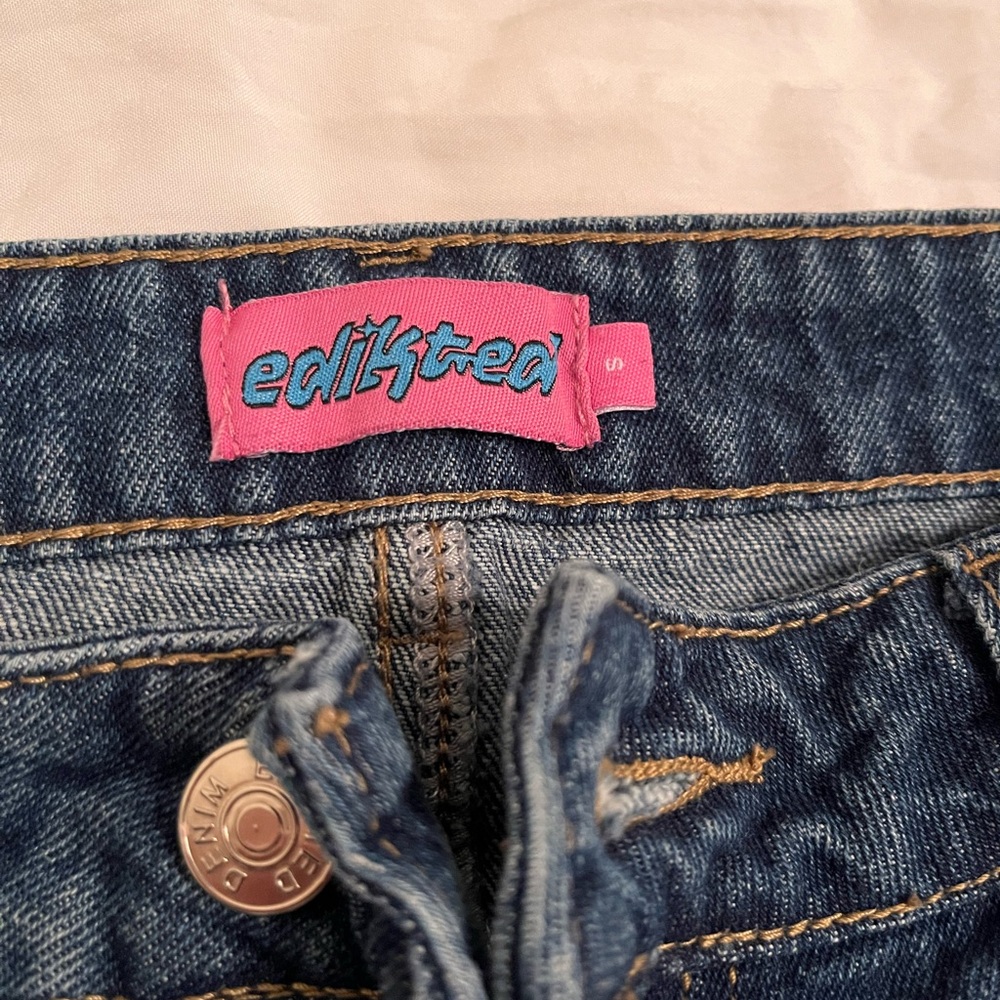 Edikted blue wash jeans